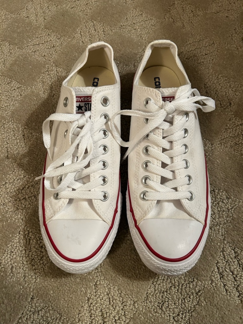 Converse Chuck Taylor All Star Low Top Canvas Sneaker Optic White Lace Up